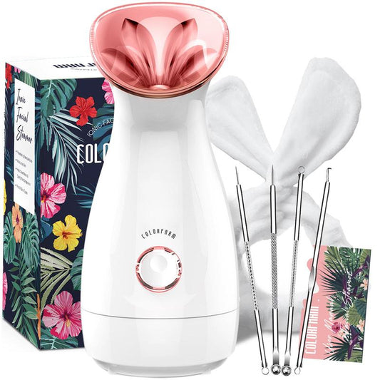 Facial Nano Ionic Steamer with Headband & 4 Blackhead Tools