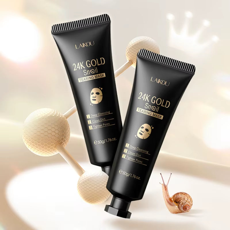 LAIKOU 24K Gold/Sakura Peeling Face Masks