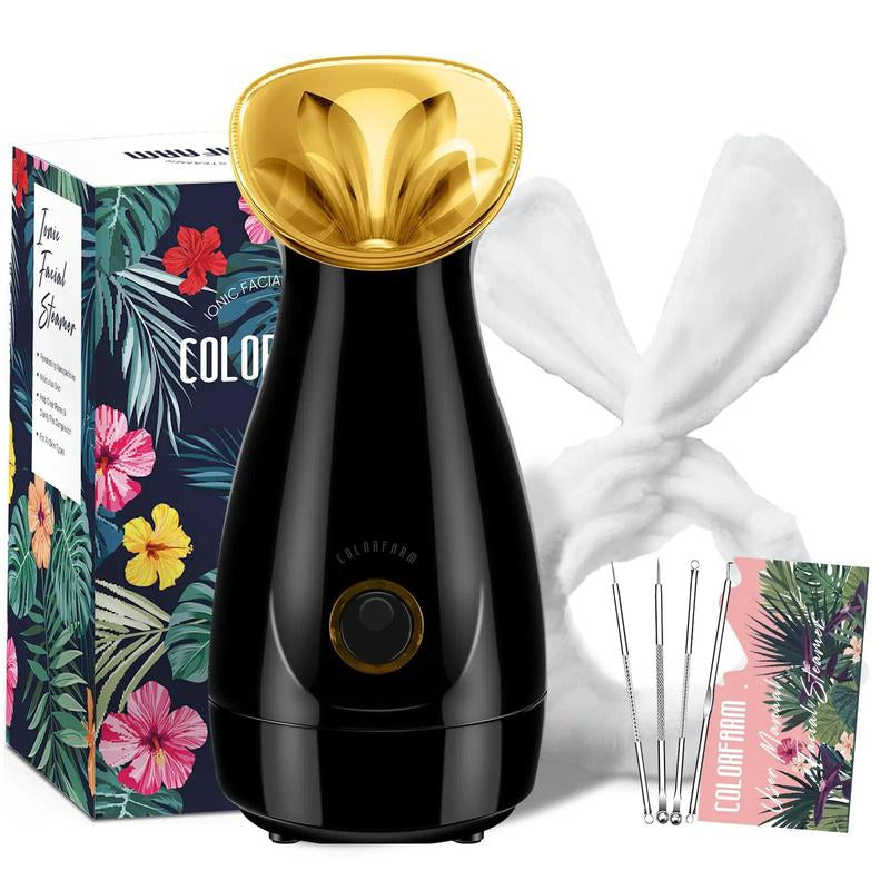 Facial Nano Ionic Steamer with Headband & 4 Blackhead Tools