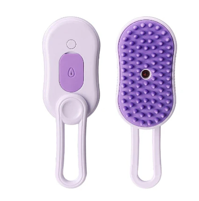FurMist 3-in-1 Steam Pet Brush – Deshedding, Detangling & Massaging for Cats and Dogs