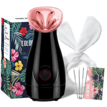 Facial Nano Ionic Steamer with Headband & 4 Blackhead Tools