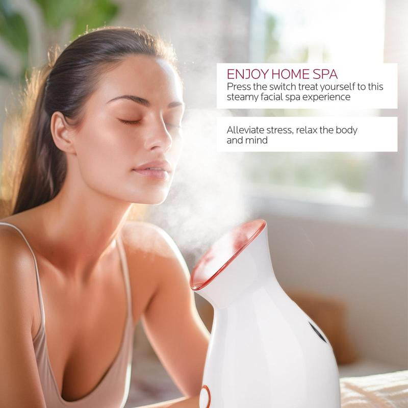 Facial Nano Ionic Steamer with Headband & 4 Blackhead Tools