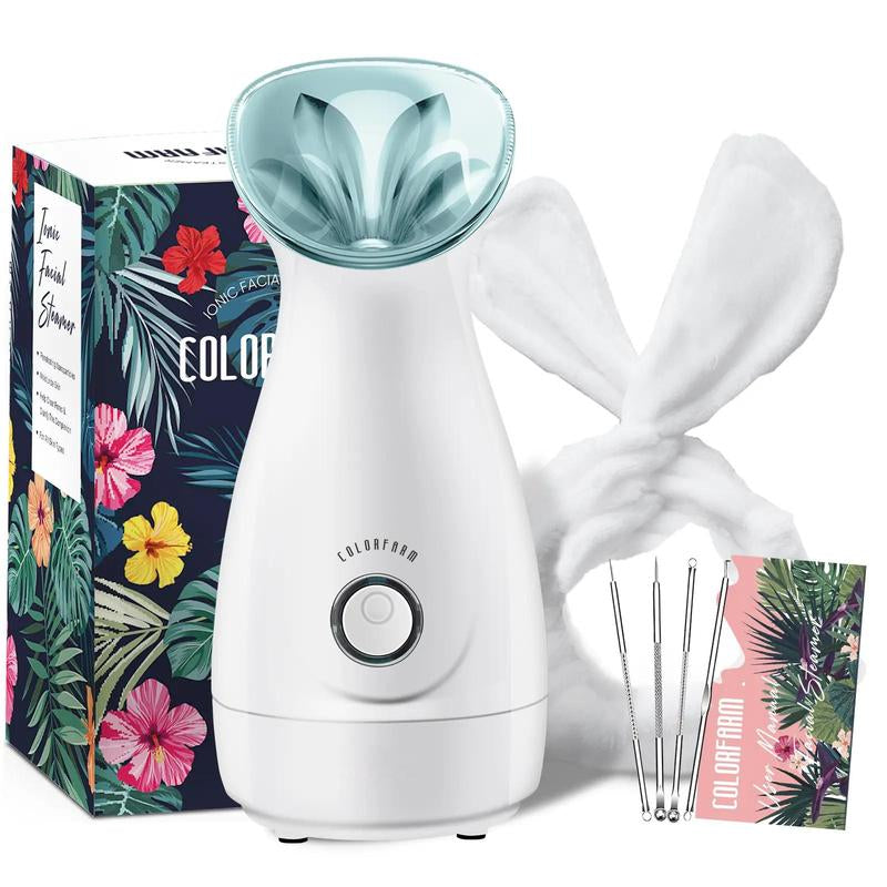 Facial Nano Ionic Steamer with Headband & 4 Blackhead Tools