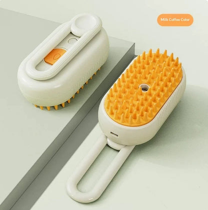 FurMist 3-in-1 Steam Pet Brush – Deshedding, Detangling & Massaging for Cats and Dogs