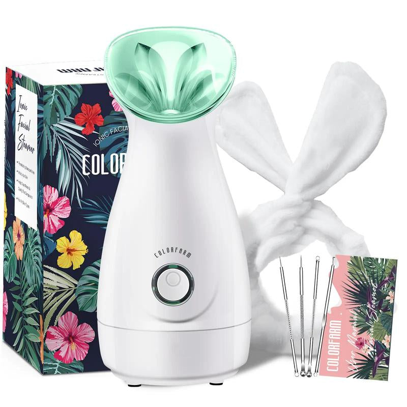 Facial Nano Ionic Steamer with Headband & 4 Blackhead Tools