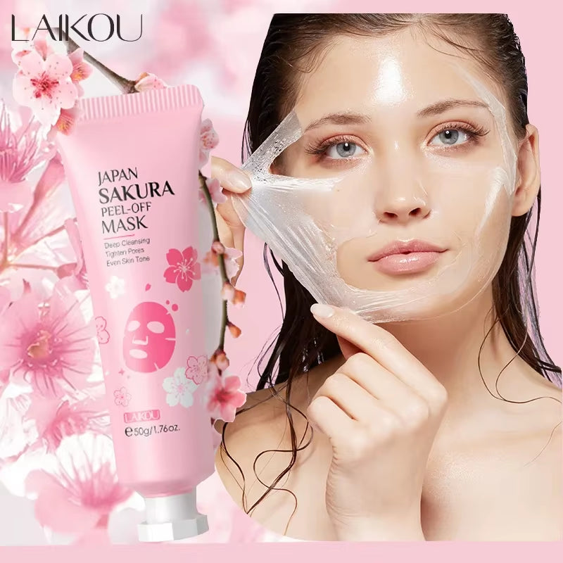 LAIKOU 24K Gold/Sakura Peeling Face Masks 