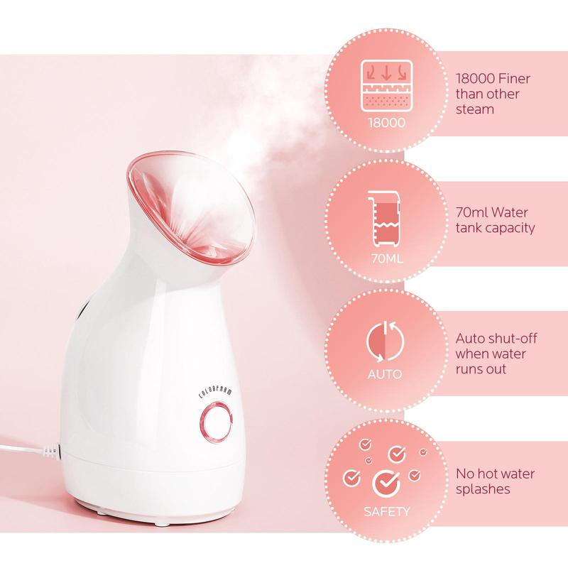 Facial Nano Ionic Steamer with Headband & 4 Blackhead Tools